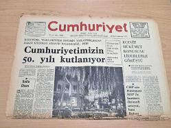 CUMHURİYET GAZETESİ 29 EKİM 1973