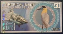 KUŞLAR .BALİNA..ALDABRA İSLAND 50  DOLAR  ÇİL.FANTAZİ KAĞIT  RESİMDEKİ ÜRÜN