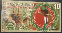 KUŞLAR .YENGEÇ.ALDABRA İSLAND 10 DOLAR  ÇİL.FANTAZİ KAĞIT  RESİMDEKİ ÜRÜN