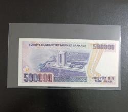 7. EMİSYON B SERİSİ 500.000 LİRA ÇİL KONDİSYONDA