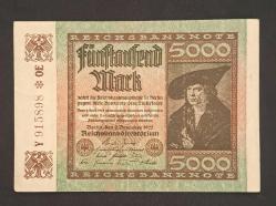 ALMANYA 1922 5000 MARK ÇÇT