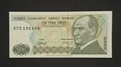 7 EMİSYON 10 LİRA A75 ÇİL