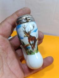 Pİ1-----GEYİK DESENLİ PORSELEN PİPO KASESİ