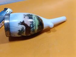 Pİ1-----GEYİK DESENLİ PORSELEN PİPO KASESİ