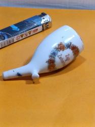 Pİ1-----ANTİKA PORSELEN PİPO KASESİ--ÇATLAĞI VAR