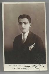 OSMANLICA GOFRE FOTO TURAN - DİVANYOLU BASKILI GENÇ BİR BEYEFENDİ FOTOĞRAFI...