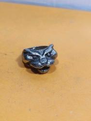 YZ3---KEDİ BAŞI ESKİ METAL YÜZÜK