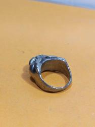 YZ3---KEDİ BAŞI ESKİ METAL YÜZÜK