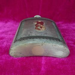 VINTAGE SINGAPORE PHONIX PEWTER SİNGAPUR ARSLANI KABARTMA GÖRSELLİ CEP MATARASI FLASK