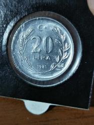 20 LİRA 1981 FAO  ALİMİNYUM DÜNYA BESİN GÜNÜ