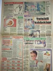 RENK GAZETESİ DOĞUM GÜNÜ GAZETESİ-27 Mayıs 1985-Recep Bilginer-Lütfi Akad-Bülent Bilgiç-Şükran Güngör-Burçin Orhon-Pembe Mutlu-Melike Zobu-Fevzi Tuna-Tahsin İşgüzer-Yıldırım Gencer-Metin Serezli-Cemil Özbayer-Engin Noyan-Sema Aybars-Mümtaz Sevinç-Talin Yakarelçik-Hüseyin Sadeddin Arel-Cahit Ülkü-Yekta Uzunoğlu-Tuncer Bahçıvan-Ali Filizkan-Muammer Kerimli-Hasan Melih Hacımolla-Eser Gürler-Süreyya Tamer-Taner Sağır-Semih Poroy-Haslet Soyöz-Frank Ridgeway-Ralph Smith-Dik Browne-Nezih Uzel  Kurtuba Camii-5 asırlık İslam egemenliği bitiyor-Cami 4 bin 700 kandille aydınlatıldı-Sütunlar ormanı-İslam’ın Batı’daki şaheseri-Buzdan kaseler-Fırında kuzu budu-Telsizli kılıbıklar-Telsiz armaganı çekilişi 2. haftanın talihlileri-Mutfakta hazırlık-Karhane’nin tadı-Elleriniz dile geldi-Elimizin dili-Saçınızı oksijenle sarartmayın-Soğanlı tabakların temizliği-Sıkma canını-Boya fırçaları-Yunus Emre-Katip Ekrem’in aşk çıkmazı-Ekranla barıştı-Öğretmen sevgisi-The Earthling-Bir Gönül Perdesi-Bellek-Kurtuba’