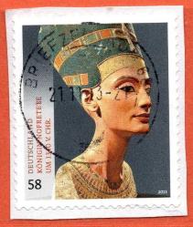 ALMANYA  2.Ocak.2013 Alman Müzelerinin Hazineleri Tam Seri  Kraliçe Nefertiti, MÖ 1340 civarı  58c  ve  Ischtar Kapısı, MÖ 605-562