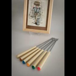 Vintage Barbekü / Fondü Çatalı - 6'lı