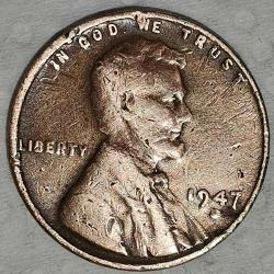 AMERİKA  1947 D    1 CENT  BUĞDAY CENTİ