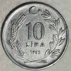 TÜRKİYE 1982   10   LİRA