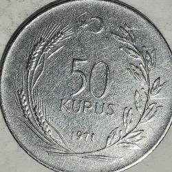 TÜRKİYE 1971   50  KURUŞ