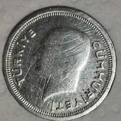 TÜRKİYE 1936   25  KURUŞ   GÜMÜŞ  3  GRAM