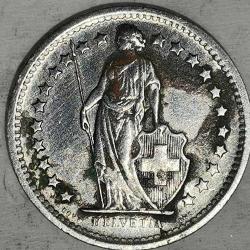 İSVİÇRE 1969   1/2 FRANK