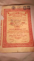 1926 YILINA AİT OSMANLICA ŞARK KUMPANYASI HİSSE SENEDİ 623