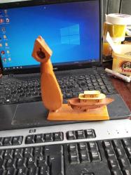 KEMENÇE VE TEKNE FORMLU 18x15  CM  Boyutlarında YAPILMIŞ EL YAPIMI AHŞAP Bİblo