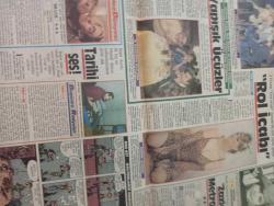 Milliyet renk gazetesi DOĞUM GÜNÜ GAZETESİ  -3 şubat 1986- Halit Refiğ-Kemal Tahir-Münir Özkul-Cemil-Cemil’in babası-Umharrem Gürses-Tolga-Kadri Murat Alayunt-Esin Afşar-Marina Seni-Riccardo Bonacchi-Üstün Korugan-Erol AKKAYA-Feridun Karakaya-Levent Kırca-Oya Başar-Köksal Engür-Rüştü Asyalı-Terry Gilliam-Jonathan Pryce-Kim Greist-Roger Ashton Griffiths  TRT’nin haline bak-Yorgun Savaşçı-O’nu tanıyor musunuz-Geç Gelen Mutluluk-Çocuk Bakımı-Ev Hali-Mutfak-Güzellik-Kolej Var-Gecikmiş mutluluk-MÜJDA ile PERRAN-Yapışık Üçüzler-Rol İcabı-Zazie Metroda-Tarihi ses-BRAZIL-Red Kit Daltonların Namusu-KOMİK ANILAR-Fide Satranç Kuralları-Tef-Tefelik-Centilmen ÖZAL-İşkence Yoktur-Bastır Viking-Küçümen-Kont Seni Benli-Süper Veli