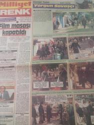 Milliyet renk gazetesi DOĞUM GÜNÜ GAZETESİ  - 22 şubat 1986-Halit Refiğ-Kemal Tahir-Behçet Deyaoğlu-Can Gürzap-Ersin Pertan-Ethem Dillirgibi-Üzeyir Nâzif-Kazım Karabekir-Nail Güreli-Vedat Türkali-Doğan Kasaroğlu-Nedim Tekin-Erkan Yücel-Nezihe Araz-Gülriz Sururi-Prof. Dr. Uğur Korugan-Giray Elmalı-Turan Kaz-Yüksel Uzel-Müjdat Gezen-Perran Kutman-Nil Burak-Rüya Ersavcı-Buğra Uğur-Uğur Dikmen-Darryl Hannah-Mel Gibson-Steve Bisley-Marina Santi-Riccardo Bonacchi-Claude Van Damme-İlyas Salman  Film masası kapatıldı-Bütçemizi sarsmadan konuk ağırlıyoruz-Adınız çok seksi-Her yerden destek var-Yorgun Savaşçı-Bodrumdaki Pencere-Bilo kapıcı oldu-Çocuğumuz olmuyor-Geceye merhaba-Müjde ile Perran-Geç Gelen Mutluluk-Vegas’ta Savaş-Savaş Kayıpları-İki Arkadaş-Red Kit-Daltonların Namusu  Yorgun Savaşçı-Bodrumdaki Pencere-Vegas’ta Savaş-İki Arkadaş-Savaş Kayıpları
