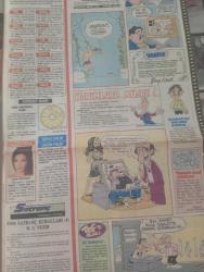 Milliyet renk gazetesi DOĞUM GÜNÜ GAZETESİ  - 15 şubat 1986-Hüseyin Cemil-Recep Ali-İsmet Arasan-Hamit Yüksel-Ümit Özat-Gökhan Mete-İlhan Selçuk-Nezihe Araz-Güriz Sururi-Jin Dr Sezai Şahmay-Sadri Alışık-Jane Seymour-Cengiz Yurtoğlu-TV’de yağma var-Yorgun Savaşçı-Konuk ağırlamak sorun değil-Rahimden parça alınması-Beyaz ölüm-Bir aşk hikayesi-İlk bir Aralık-halit refiğ-Kemal tahir-sayra orkan-Müjdat gezen-perran kutman-Bastır viking karikatürü-dick browne-kont senli benli karikatürü-Frank ridveway-küçümen karikatürü-süper veli karikatürü-ralph smith-burcunuz gülten suveren-nezihe araz-üstün korugan-satranç kahraman olgaç-red kit-daltonlar-morris ve goscinnysayfa sayısı dört-doğum günü hediyesi