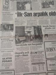 Hürriyet ege gazetesi DOĞUM GÜNÜ GAZETESİ  - 6 nisan 1993-Veyselin-Başhekim Dr. Levent Kotan-Avukat Mehmet Tarım-Feyzi Hepsenkal-Kibariye-Burçin Orhon-Ayhan Aşan-Ercan Akışık-Dilek Ercan-Bülent Ersoy-Maggie Danon-Dursun Kartal-Hacer Baytekin-Eray Kozanoğlu-Şevket Demirdelen-Muharrem Harika-Alpay-Erdem Türk-Ayşegül Yalçın-Ayfer Yılmaz-Ahmet KSK  Hırsızlıkta CMUK patlaması-Flaş Başhekimin isyanı İstifa-Kadere bak-Otoyola acil çağrı-Şoförün yalanı-800 milyonluk soygun-Mopak sezonu açıldı-Bilardo heyecanı dorukta-İlk San arpalık oldu-Küçük Nuran otobüs altında can verdi-Gecekondu oyu kaygandır-Barodan CMUK paneli-Babasıyla aynı kaderi paylaştı-Müziksiz Evin Konukları geliyor-Karşıyaka az attığına üzgün-Göztepe sopayı kaptı-Altayın derdi federasyon-Yarışmak istiyor-Bucaspor defansıyla övünüyor-Yelkencilerin çilesi