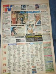MİLLİYET TV MAGAZİN GAZETESİ DOĞUM GÜNÜ GAZETESI-16 Şubat 1994-Mahsun Kırmızıgül-Ali Erdil-Tansu-Candan Erçetin-Binnur Şafak-Nigar Uluerer-George Winter-Rüstem Batum-Alem Buysa-Binbir Surat-Lilla Arıcan-Sina Koloğlu-Kılıktan kılığa-Romanlar savaşı-Cücelerle sohbet-Kolejli Tansu’nun yaşamı-Padişahlı Mega Turnike-Star fark atıyor-dizilerde de-Hayalle gerçek-Yasak aşk-Aşk savaş ihanet-Uyuşturucu kurbanları-Burhan Özfatura