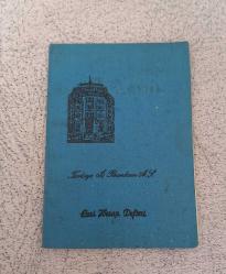 1972 TÜRKİYE İŞ BANKASI CARİ HESAP DEFTERİ KONDİSYON YÜKSEK KOLEKSİYONLUK ÇOK NADİR