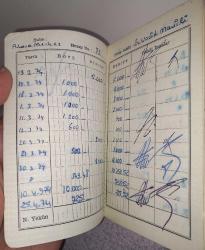 1972 TÜRKİYE İŞ BANKASI CARİ HESAP DEFTERİ KONDİSYON YÜKSEK KOLEKSİYONLUK ÇOK NADİR