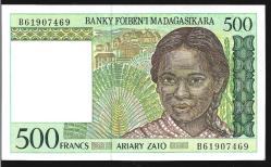 ** MADAGASKAR ( 500 * FRANCS ) 1994 * B - ÇİL