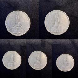 1934 Gümüş Alman 5 Mark