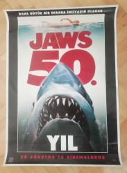 Jaws 50.yıl  vizyon film afişi