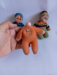 3 adet eski dönem bebek oyuncak Fatoş oyuncak