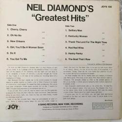 Neil Diamond - Neil Diamond's Greatest Hits / UK 1968 / LP / *pop vocal*