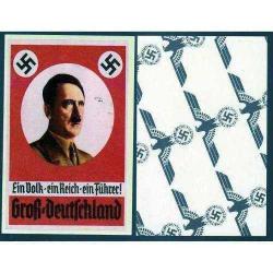 II. DÜNYA SAVAŞI ALMANYA PROPAGANDA POSTER KARTI 8.70 X 5.60 CM YENİ BASIM