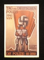 II. DÜNYA SAVAŞI ALMANYA PROPAGANDA POSTER KARTI 8.70 X 5.60 CM YENİ BASIM