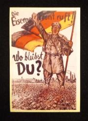 II. DÜNYA SAVAŞI ALMANYA PROPAGANDA POSTER KARTI 8.70 X 5.60 CM YENİ BASIM