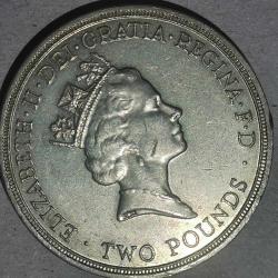 İNGİLTERE   1986   2 POUND  HATIRA XII İngiliz Topluluğu olimpiyatları