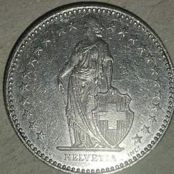 İSVİÇRE 1991  2 FRANK