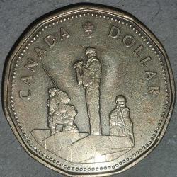 KANADA 1995  1 DOLAR  HATIRA Barışı Koruma Anıtı Ottawa