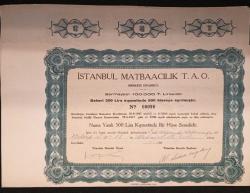 İSTANBUL MATBAACILIK T.A.O. HİSSE SENEDİ