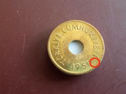 1 KURUŞ 1951 - NOKTALI