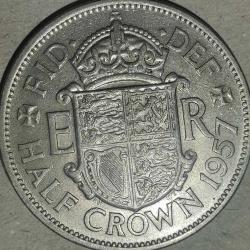İNGİLTERE 1957   HALF CROWN