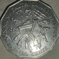 AVUSTRALYA  1982  50 CENT  XII İngiliz Milletler Topluluğu Oyunları