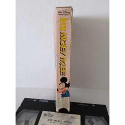 VHS Video Kaset Disney koleksiyonu işte Mickey Mouse. Orijinal. Türkçe dublaj. Kutusunda yıpranmalar var