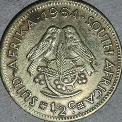 LOT.13 » GÜNEY AFRİKA 1964  1/2  CENT