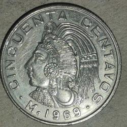 MEKSİKA  1969   50  CENTAVOS