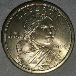 AMERİKA 2000 P  1 DOLAR  Sacagawea Doları